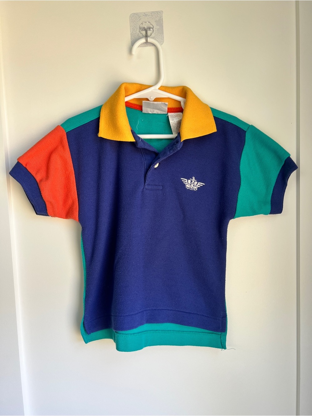 Vintage Dockers Colorblock Polo Shirt Toddler Boys 3T Retro 90s Style